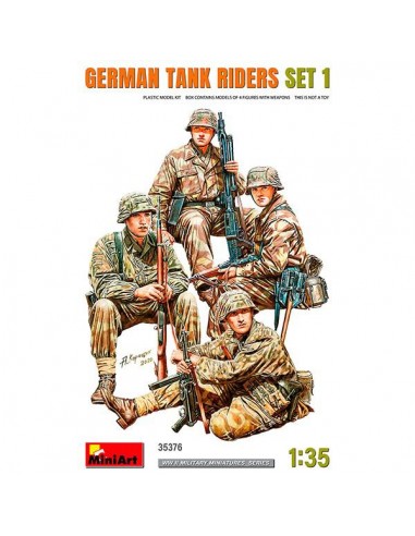 Figuras German Tank Riders Set 1 MiniArt 1/35