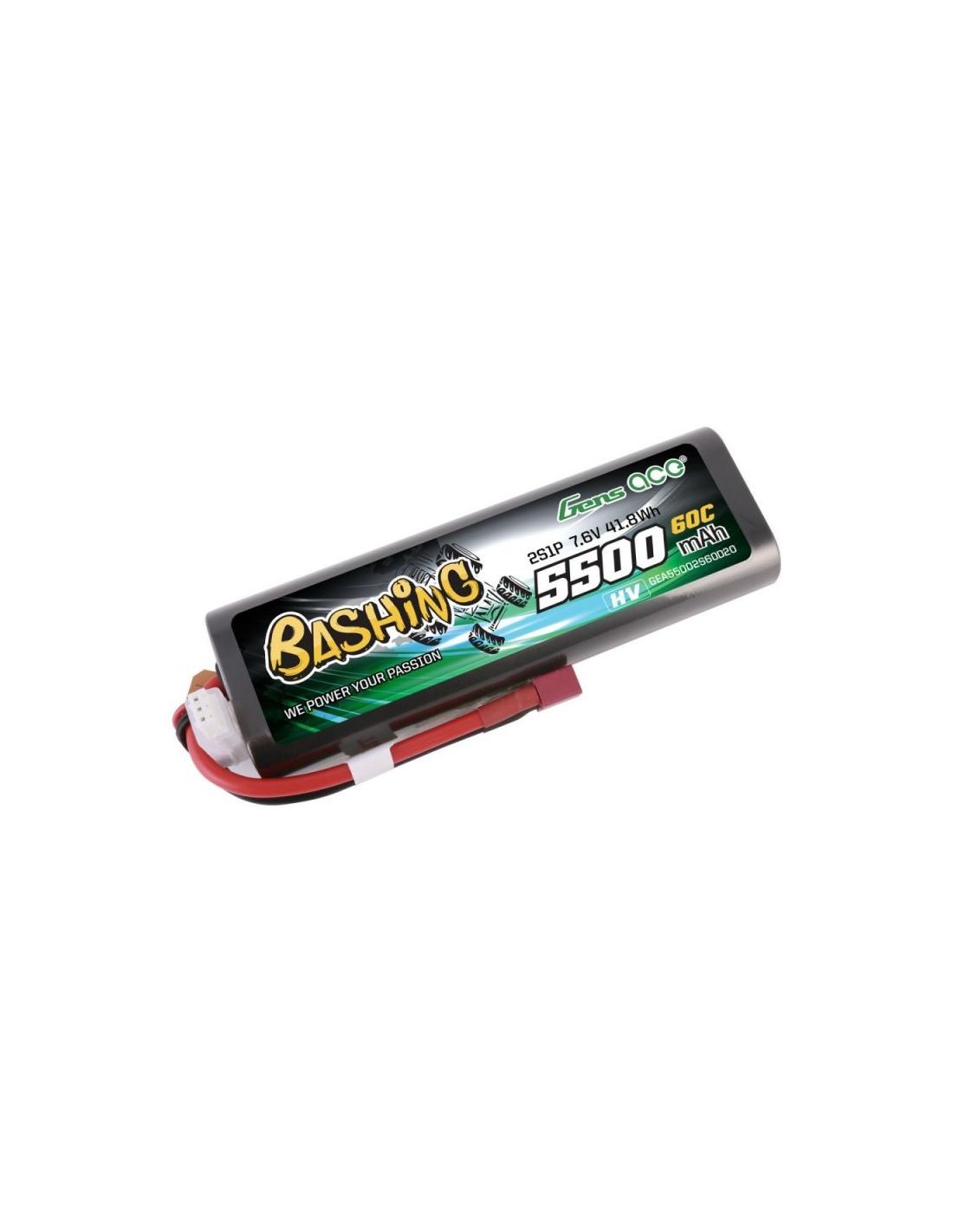 Batería LiPo Gens ace 5500mAh 7.6V 2S 60C