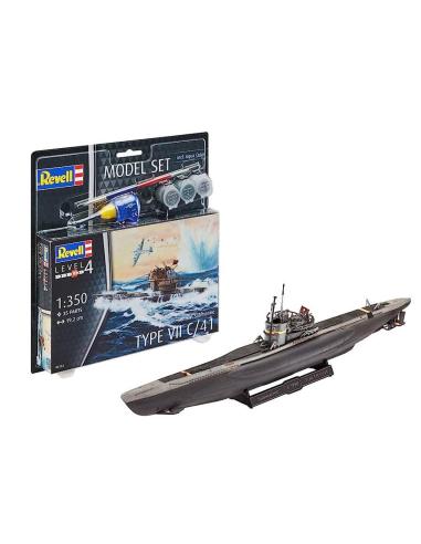 Submarino German Type VII  Model set Revell 1 350