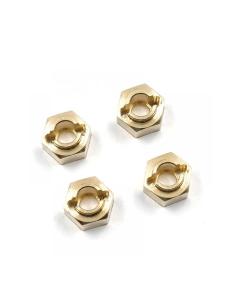 Hexágonos en latón para TRX4M 1/18  20g 