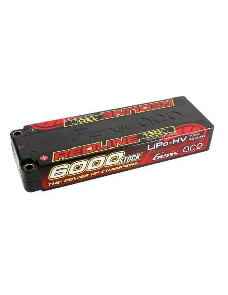 Batería LiPo Gensace Redline Series 6000mAh 7.6V 130C 2S HardCase 57 HV