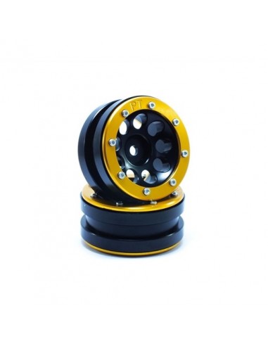 Beadlock Wheels PT- Ecohole Black/Gold 1 9 Metsaf