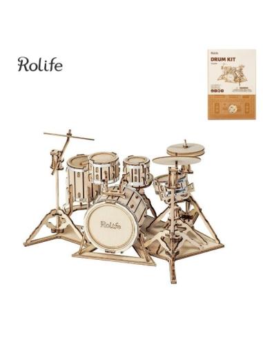Modern 3D Wooden Puzzle Drum kit