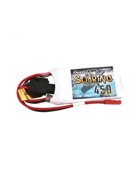 Batería LiPo Soaring 450mAh 7.4V 30C G-Tech Gensace