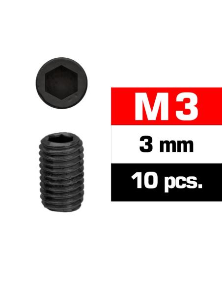 UR164303 Tornillo inox. M3x3 prisioneros (10u.)