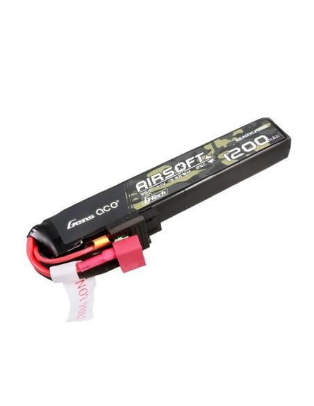 Gens Ace Lipo 1200mah 11.1v 25C 3S T-Dean