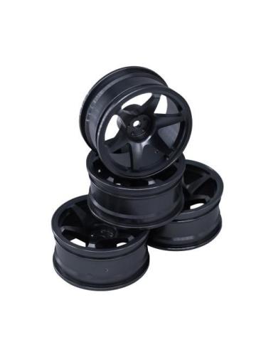 Llantas para Drift en aluminio 6V Black 12mm  4u 