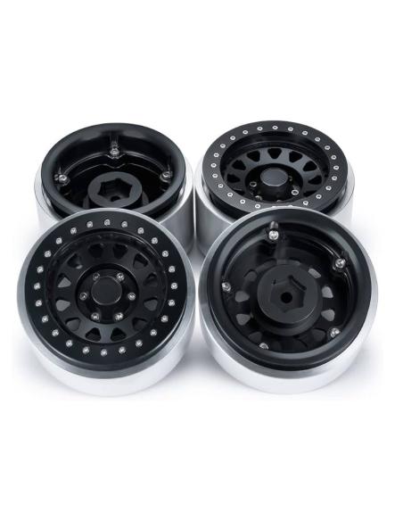 Pack 4 llantas metálicas Beadlock para Axial SCX6