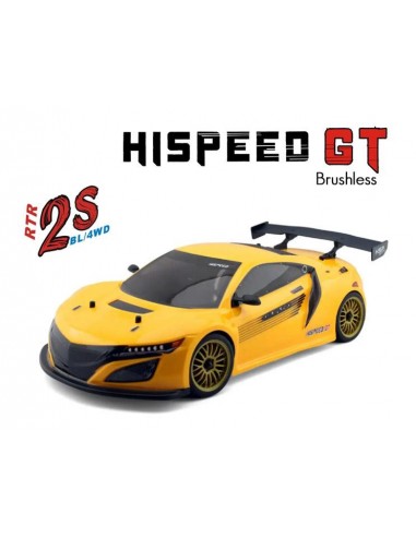 HSP GT PRO 1/10 2 4 GHz Brushless On-road Amarillo