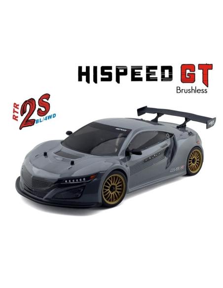 HSP GT PRO 1/10 2 4 GHz Brushless On-road Gris
