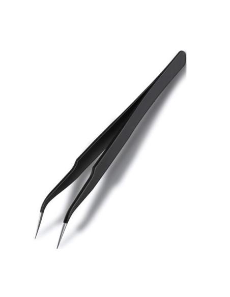 Pinzas precisión Punta curva Fina