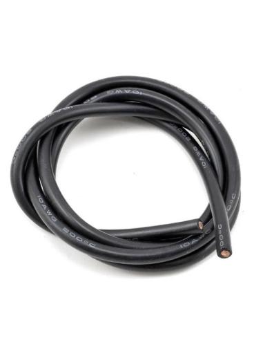 Cable siliconado 10AWG OD 5 5 1M Negro