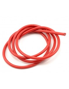 Cable siliconado 12AWG OD 4 5 1M Rojo