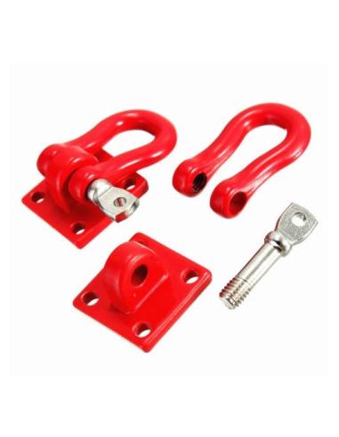 Metal Trailer Hook Red 1/10 Crawler