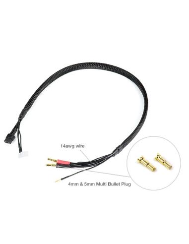Cable de carga baterías 2s banana 4mm y 5mm T-Dean