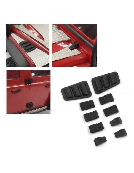 Piezas en 3D decorativas para Defender TRX4M 1/18