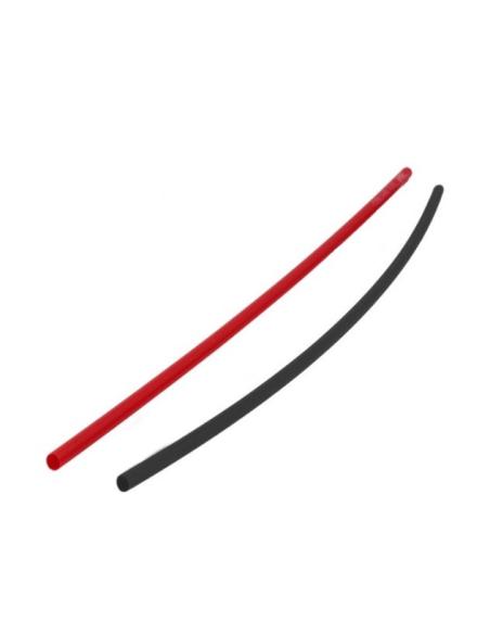 Termoretráctil 4mm Red/Black  25cm x 2  Graupner