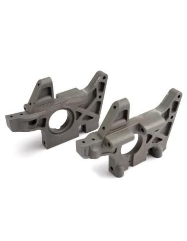 Bulkheads left/right  front  grey E-Maxx