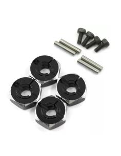 Hexágono de 12x6mm en Aluminio Touring/Drift Negro