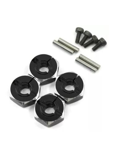 Hexágono de 12x6mm en Aluminio Touring/Drift Negro