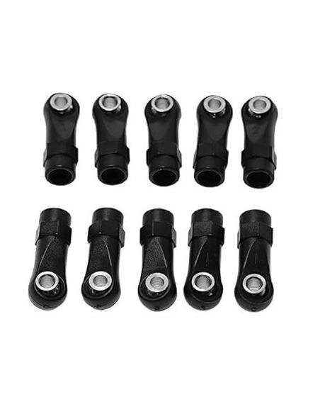 Rótula en nylon M3 de 22.5x10mm Rosca M4 (10u)