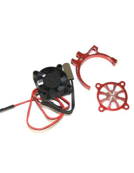 Cooling Fan 36mm Alu with Heatsink RC Car RED