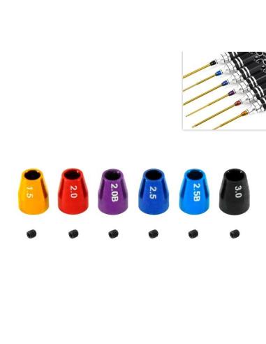 Marcadores en aluminio para llaves Allen  6u 