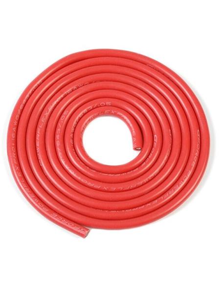 Cable siliconado 16AWG OD 3 0 1m Rojo