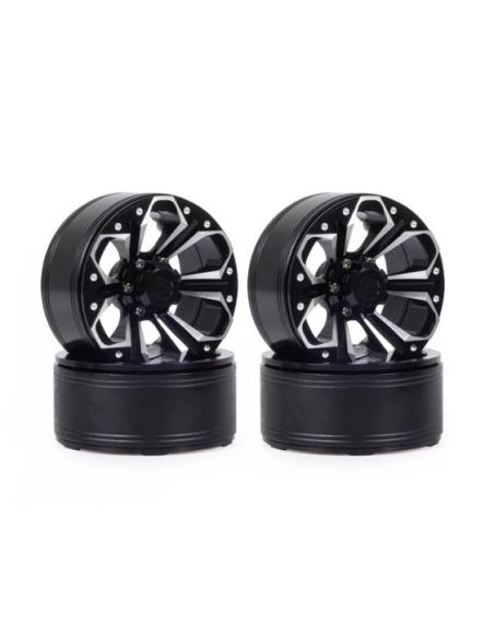 Llanta Crawler Alu 1 9  Beadlock Petals Black  4u 