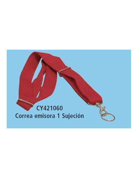 Correa para emisora 1 sujección Cyclone en rojo