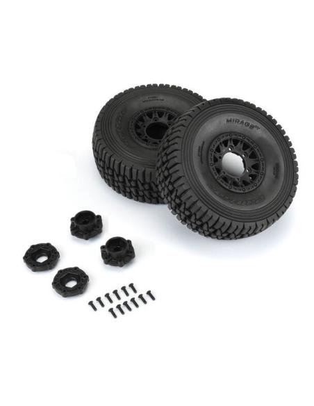 Mirage 1/7 TT F/R MT Tires 17mm Black Raid  2  Pro