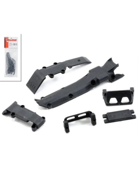7037 Protectores inferiores chassis y servos para E-Revo VXL/Slash VXL/Rally VXL de Traxxas.