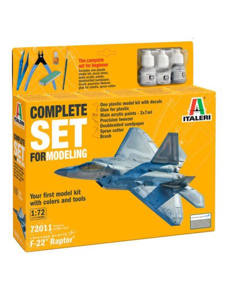 Maqueta avión F-22 Raptor Set 1/72 Italeri
