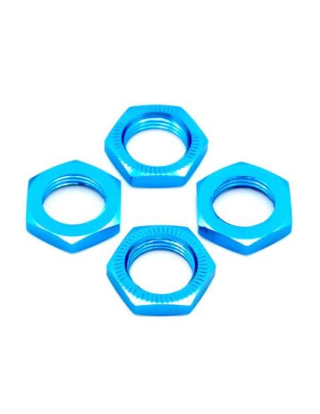 Tuerca de rueda 17mm aluminio Azul 1/8  4 