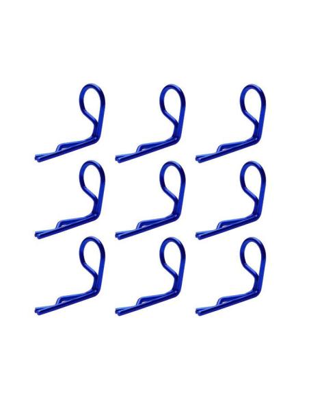 Clips en aluminio 90  color azul  10u 