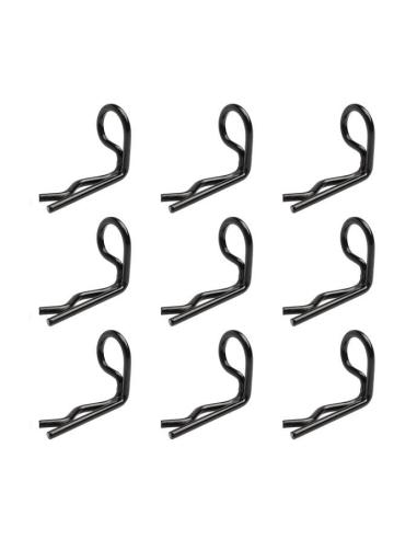 Clips en aluminio 90  color Negro  10u 