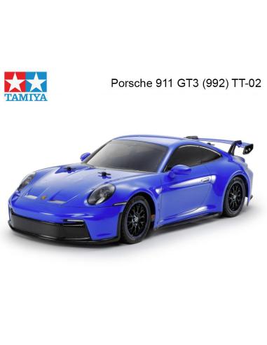 TT-02 Porsche 911 GT3 RC 1/10 Tamiya  Pintado Azul