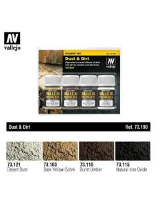 SET PIGMENTOS VALLEJO   Polvo y suciedad
