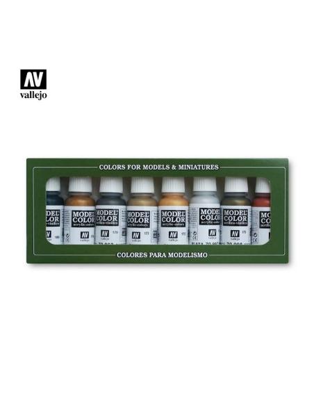 Set 8 Model Color Metálicos Vallejo