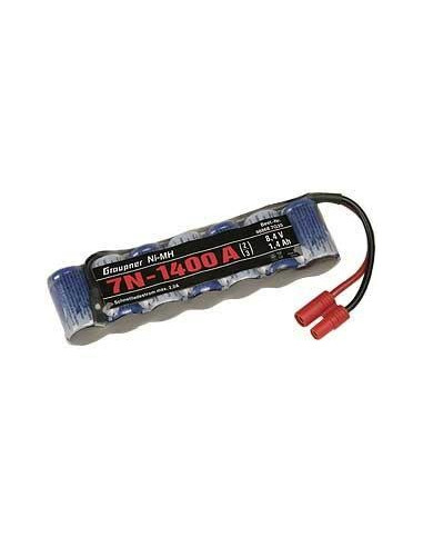 Batería NiMH 7N -1.400 2/3A BEC- GRAUNER con conector BEC