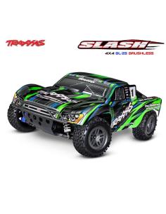 Traxxas Slash 4x4 BL-2s Brushless Clipless Verde