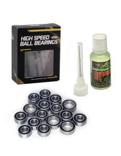 RC Ball Bearing Set with Bearing Oil For Tamiya TT