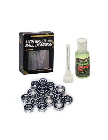 RC Ball Bearing Set with Bearing Oil For Tamiya TT