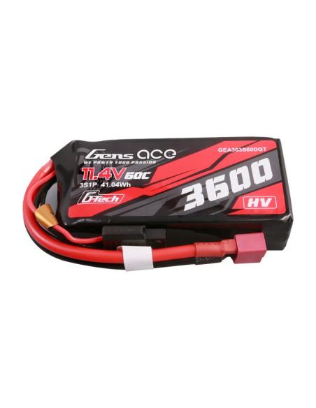 Batería LiPo Gens ace G-Tech 3600mAh 11.4V 3S 60C HV