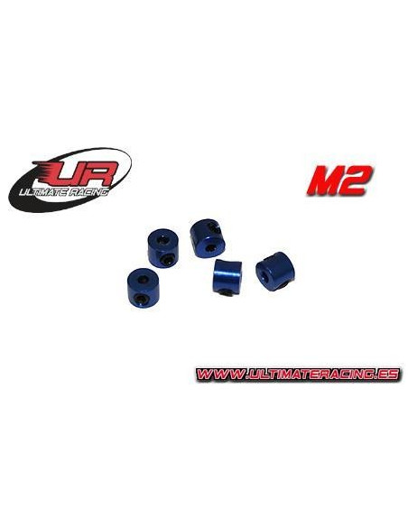 Prisioneros Aluminio Azul 2mm (5u.)