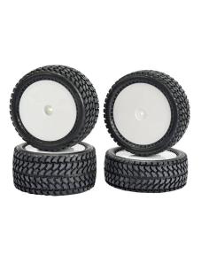 Set Ruedas Todo Terreno 4WD Blanco 1/10