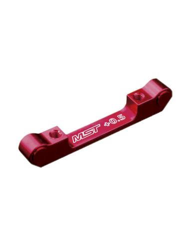 Placa antihundimento aluminio rmx2 5 roja MST