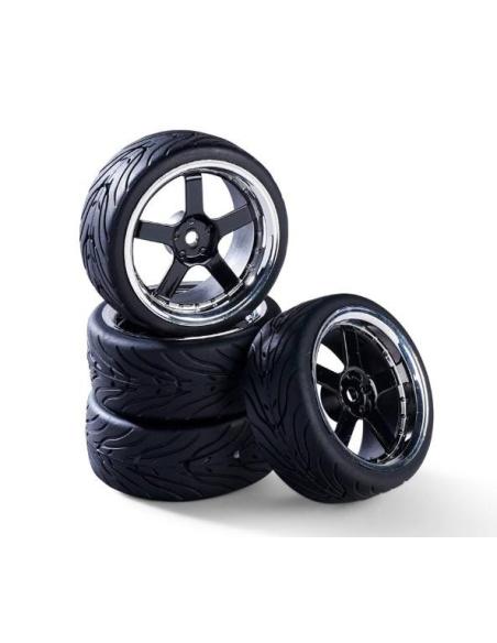 Set Ruedas Design 5sp Carson Black/Chrome 1/10
