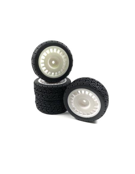 Neumáticos Rally Winded Design 1/10 Llanta Blanca