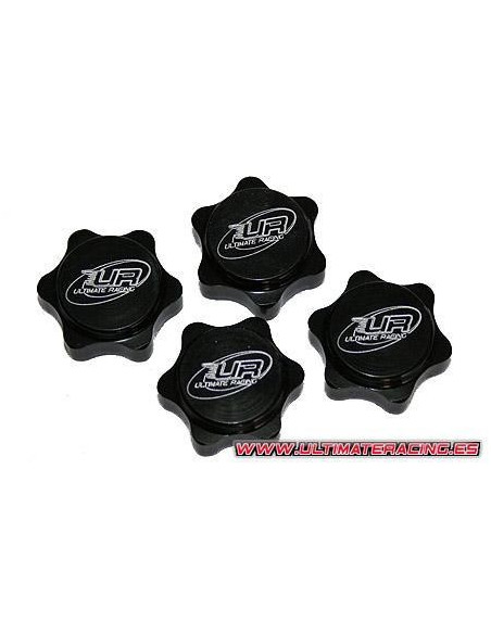 Tuerca rueda BSC aligerada negra 4u (Crono/Hobao)